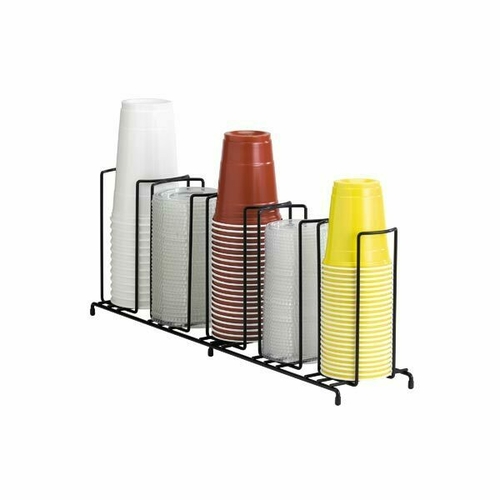 Picture of Dispense-Rite WR-5 Lid/Cup Organizer wire rack 5 section: (1) 3-1/2" & (2) 4-1/4" & (2) 4-3/4"