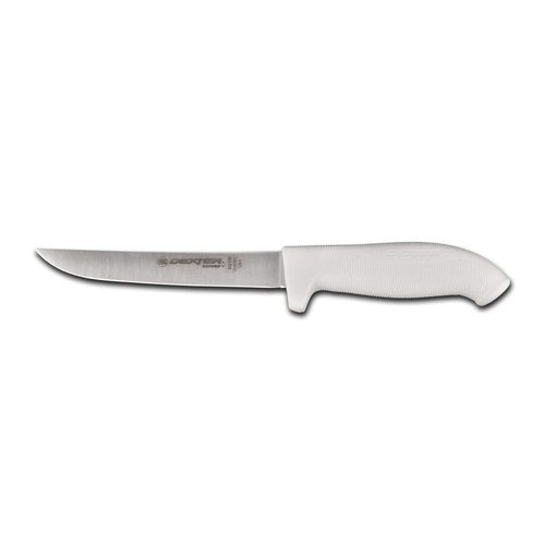SofGrip (24013) Boning Knife, 6'', wide, DEXSTEEL stain-free, high-carbon steel, non-slip, white, sof