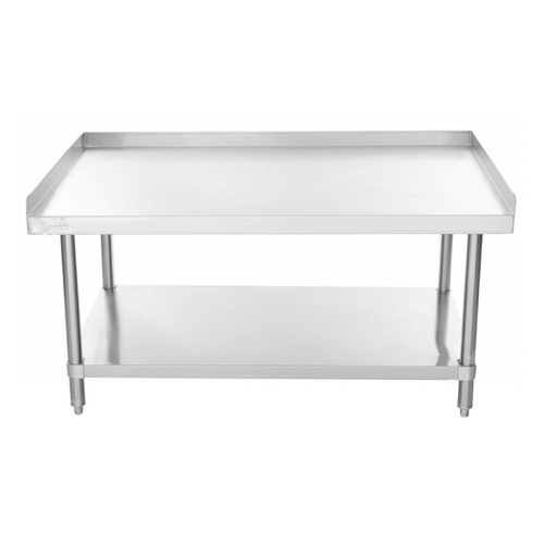 Equipment Stand, 30''W x 30''D x 24''H, 16/304 stainless steel top with 1''H up-turn on sides & rear