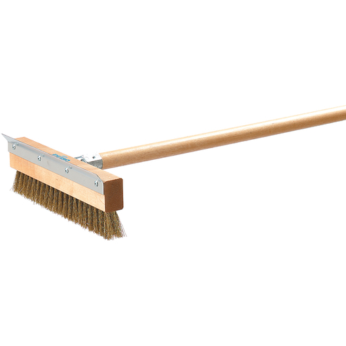 Picture of Carlisle 4029300 Sparta® Pizza Oven Brush & Scraper Head (only) 10" long 1-1/4"L crimped brass wire bristles