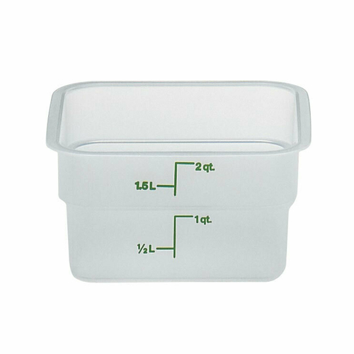 Picture of Cambro 2SFSPP190 CamSquare® Food Container 2 qt. 7-1/4"L x 7-1/4"W x 3-7/8"H