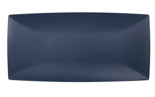 Tray, 16-1/8" x 8", 1-1/8" deep, rectangular, break-resistant, dishwasher safe, melamine, Classic, stone blue, BPA free, NSF