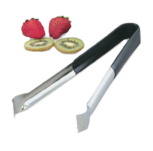 Picture of Vollrath 47322 kool-Touch® Pom Tongs 12" heavy duty stainless with black insulated coating