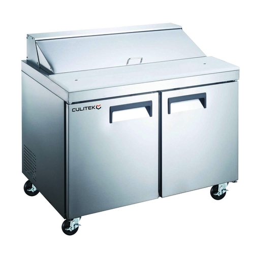 Picture of Culitek MRSL-2D SS-Series Refrigerated Salad/Sandwich Prep Table two-section 47"W