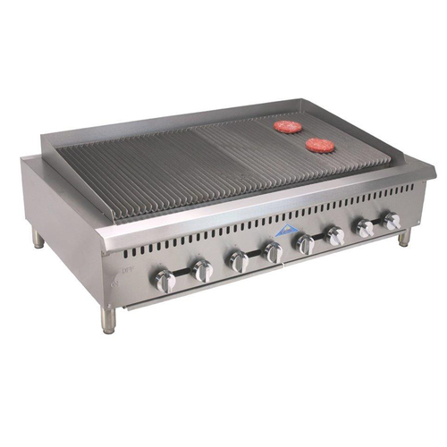Picture of Comstock-Castle CCHRB48 Char-Broiler, countertop, gas, 31" deep frame, 48" wide x 22" deep grill area, 13" to cook surface,