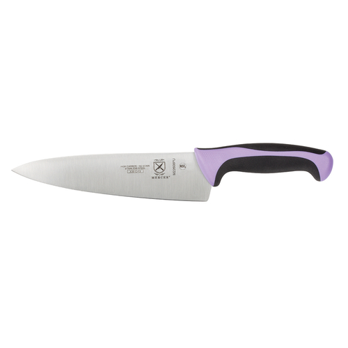 Millennia Color Handles Chef's Knife, 8'', stamped, high carbon, Japanese stain-resistant steel, pur