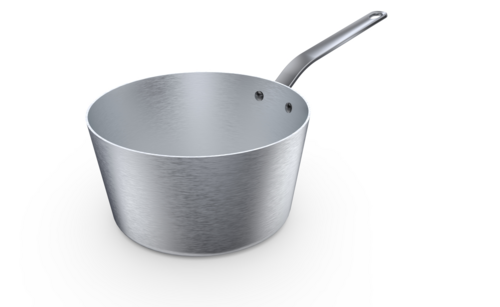 Picture of Vollrath 661155 Wear-Ever® Tapered Sauce Pan 5-1/2 qt. (5.2 liter) plated handle