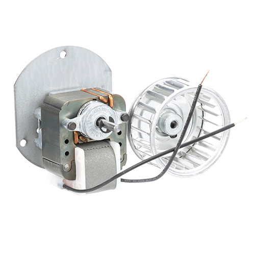 Blower Motor Assembly, 1/4" shaft, clockwise rotation, includes: fan blade & blower wheel, 120v, 1.15 amp (25753) (for Henny Penny HC SER…