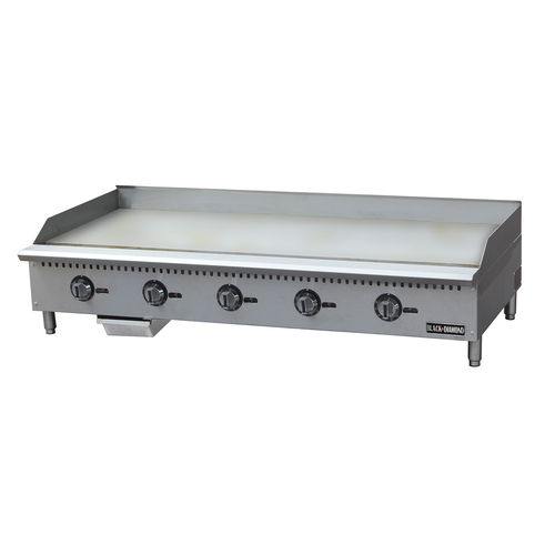 Picture of Admiral Craft Equipment Corp. BDCTG-60T Black Diamond Thermostatic Gas Griddle countertop 59-3/4"W x 22"D