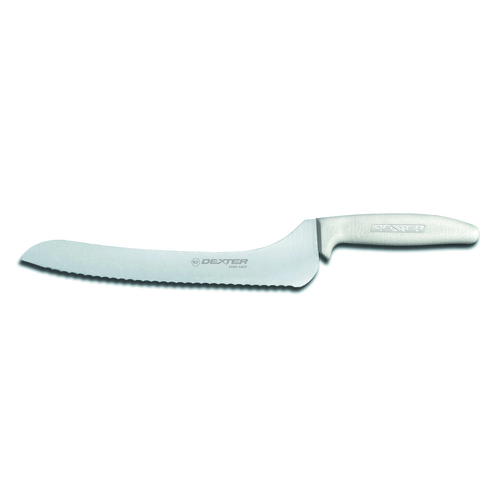 Sani-Safe (13583) Sandwich Knife, 9'', scalloped edge, offset, stain-free, high-carbon steel, textur