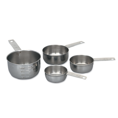 Picture of Browne USA Foodservice 746107 Measuring Cup Set includes: 1/4 1/3