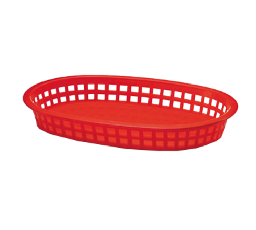 Chicago Platter Basket, 10-5/8'' x 7'' x 1-1/2'', oval, heat resistant up to 150F/65C, heatlamp/dish