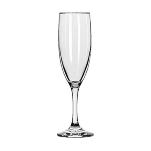 Flute Glass, 6 oz., Safedge rim & foot guarantee, Embassy (H 8-1/8''; T 2''; B 2-3/4''; D 2-3/4'') (