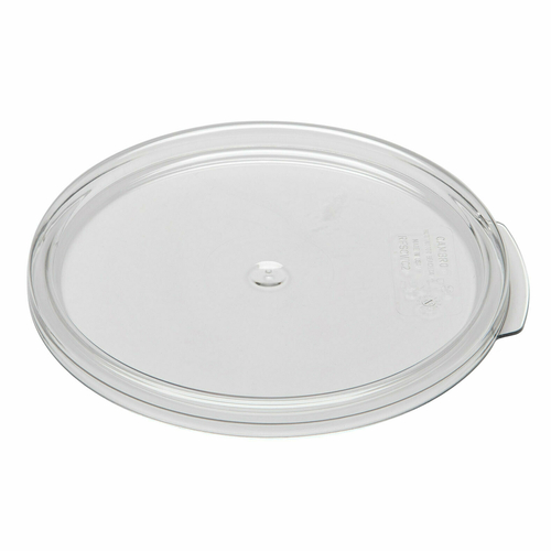 Camwear Cover, for 2 & 4 qt. round storage container, clear, polycarbonate, NSF