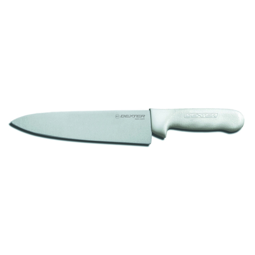 KNIFE COOK'S SANI-SAFE. (12443) 8''in PC-Pak. Stain-free, high-carbon steel blade. Textured, polypro