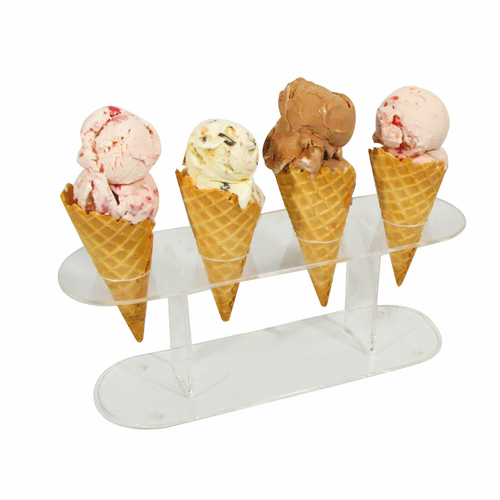 Picture of Winco ACN-4 Ice Cream/Waffle Cone Stand 12" x 4" x 4-1/2"H (4) holes