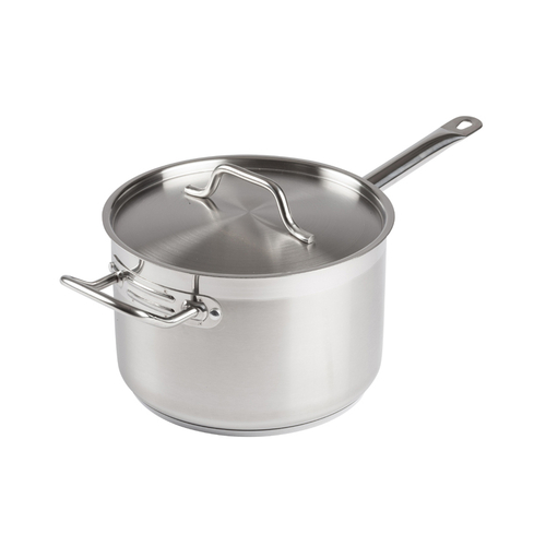 Picture of Winco SSSP-7 Premium Sauce Pan 7-1/2 qt. 9-1/2" dia. x 6-1/8"H