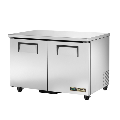 Picture of True Manufacturing TUC-48-HC Undercounter Refrigerator w/ (2) stainless steel doors