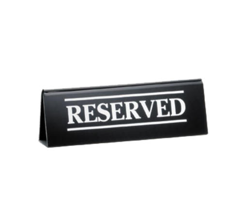 Picture of TableCraft Products 2060A Table Tent imprinted "Reserved" 6" x 1-1/4" x 2"