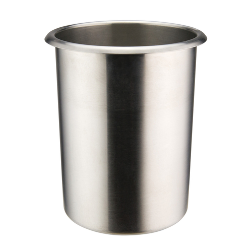 Picture of Bain Marie, 2 qt., 5-3/4" x 7", round, bent rim, stainless steel, mirror finish (Qty Break = 6 each)