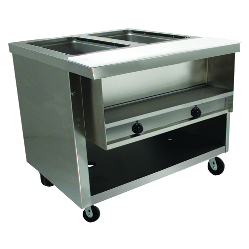 Heavy Duty Sealed Well Hot Food Table, electric, 31-13/16"W x 35-3/4"D x 35-1/2"H, (2) 12" x 20" hot food insulated wells (accommodates p…