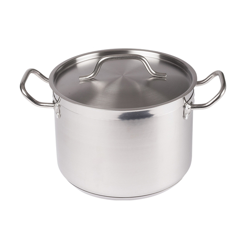 Picture of Winco SST-8 Premium Induction Stock Pot 8 qt. 9-1/2" dia. x 6-3/4"H