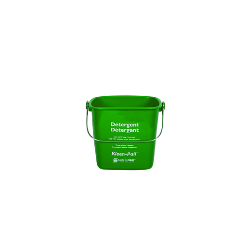 Kleen-Pail, 3 qt., ''detergent'' printing, plastic, meets HACCP guidelines, green