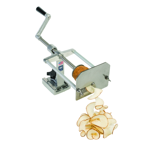 Picture of Nemco Food Equipment 55050AN-WR Spiral Fry™ Wavy Ribbon Fry Kutter manual mounts securely on any flat surface for left or right handed operation