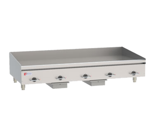 Heavy Duty Electric Griddle, 60" W x 24" D cooking surface, 3/4" thick polished steel griddle plate, bottom mounted snap action thermosta…