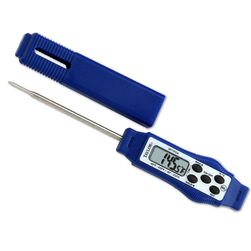 Thermometer, compact, digital, temperature range: -40 to 450 F (-40 to 230 C), +/-2 F (1 C), LCD dis