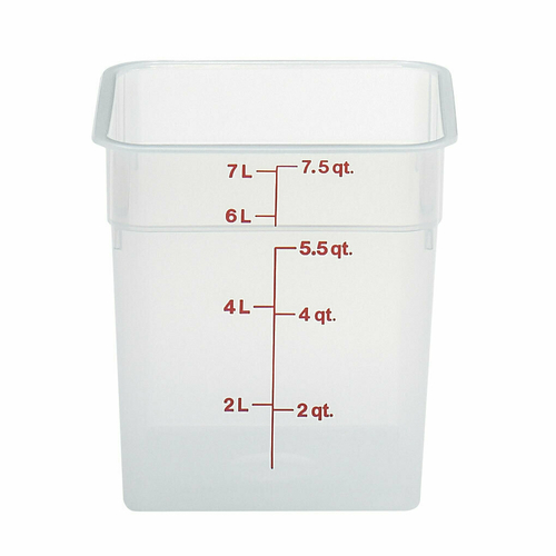 Picture of Cambro 8SFSPP190 CamSquare® Food Container 8 qt. 8-3/8"L x 8-3/8"W x 9-1/8"H