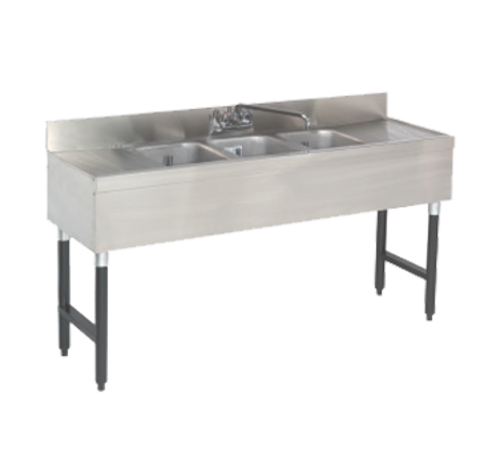 Picture of Advance Tabco SLB-63C Special Value Sink Unit 3-compartment 72"W x 18"D x 33"H overall