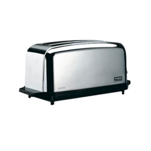 Commercial Toaster, 2 long & wide slots, defrost, reheat & cancel buttons, chrome steel finish