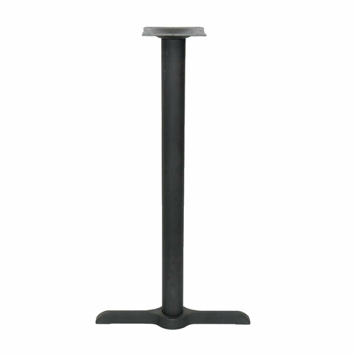 Table Base, standard height, 22'' x 5'' base, 3'' dia. column, black finish (two-piece construction)