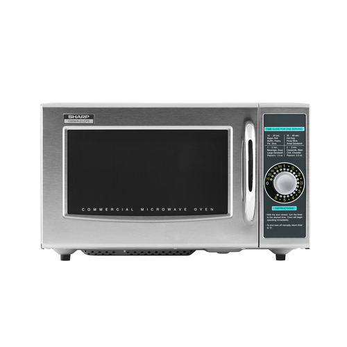 Microwave Oven, medium duty, 1000 watts, 1.0 cu. ft. capacity, stainless steel door, cavity and oute