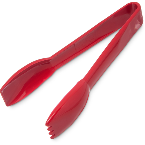 Carly Salad Tong, 6'', high heat plastic - Red, NSF