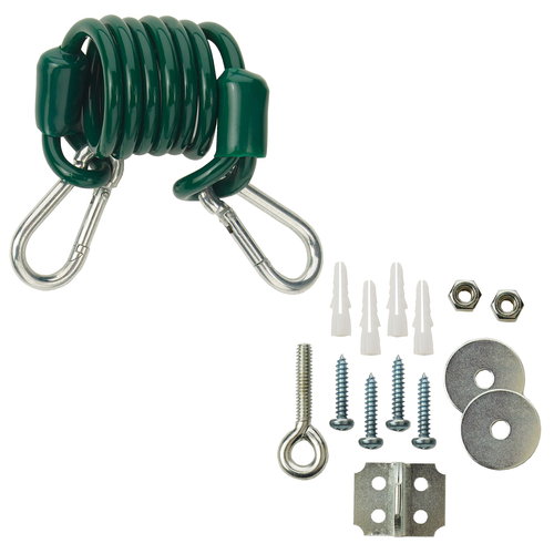 Picture of Krowne R48 Restraining Cable, 36" long, for 48" long gas hose, with mounting hardware