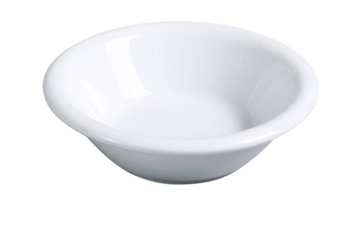 Abco Fruit Bowl, 5 oz., 4-3/4" dia., round, dishwasher, oven and microwave safe, porcelain, super white (sold by case)