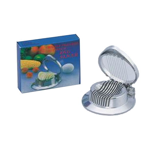 Egg Slicer, 4-1/4'' dia., single, die-cast polished aluminum (inner pack quantity available, contact