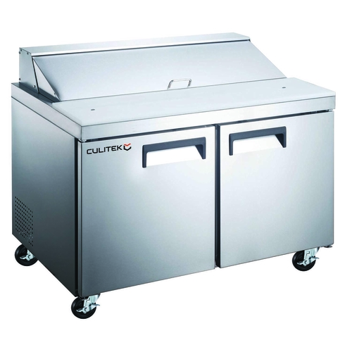 Picture of Culitek MRSL-2D/60 SS-Series Refrigerated Salad/Sandwich Prep Table two-section 60"W