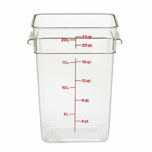 Picture of Cambro 22SFSCW135 CamSquare® Food Container 22 qt. 11-1/4"L x 12-1/4"W x 15-3/4"H