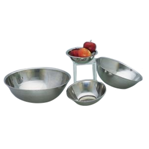 Mixing Bowl, 1-1/2 qt, 7-7/8'' top dia., flare rim, flat bottom, 0.4 mm thickness, stainless steel