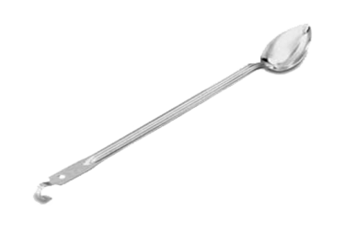Spoon, Hooked Handle, stainless, 21'' handle length, USA made, NSF