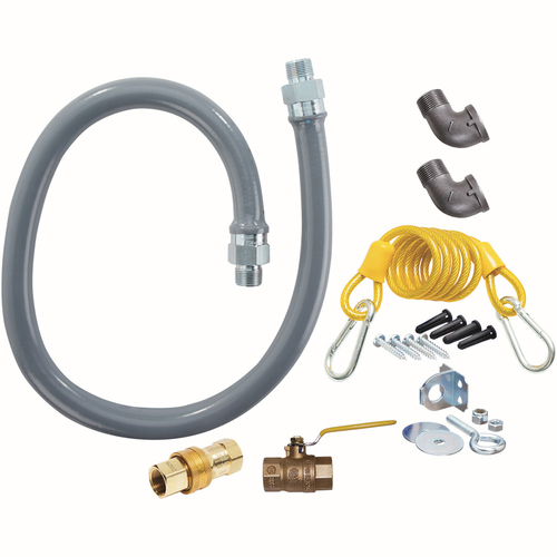 Picture of Dormont Manufacturing RG7548 Dormont ReliaGuard® Foodservice Gas Connector Kit 3/4" inside dia. 48" long