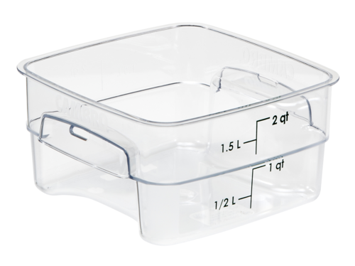 Picture of Cambro 2SFSPROCW135 CamSquare® FreshPro Food Container 2 qt. 7-1/2"L x 7-1/2"W x 3-9/10"H