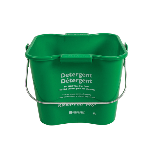 Kleen-Pail Pro, 3 qt., rounded corners, molded-in handles, drop handle, embossed lettering, graduate