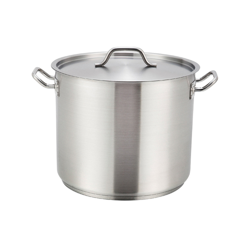 Picture of Winco SST-60 Premium Induction Stock Pot 60 qt. 17-3/4" dia. x 14-1/4"H