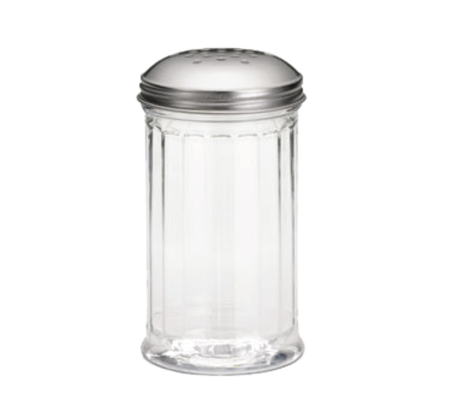 Shaker, 12 oz., polycarbonate, dishwasher safe, stainless steel perforated top (must be purchased in