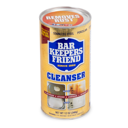 Picture of Bar Keepers Friend® Stainless Steel Cleaner, 12 ounce can, cleans & polishes