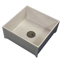 Picture of Zurn Industries Z1996-24 Mop Service Basin 24" x 24" x 10" Molded high density composite basin PVC drain body